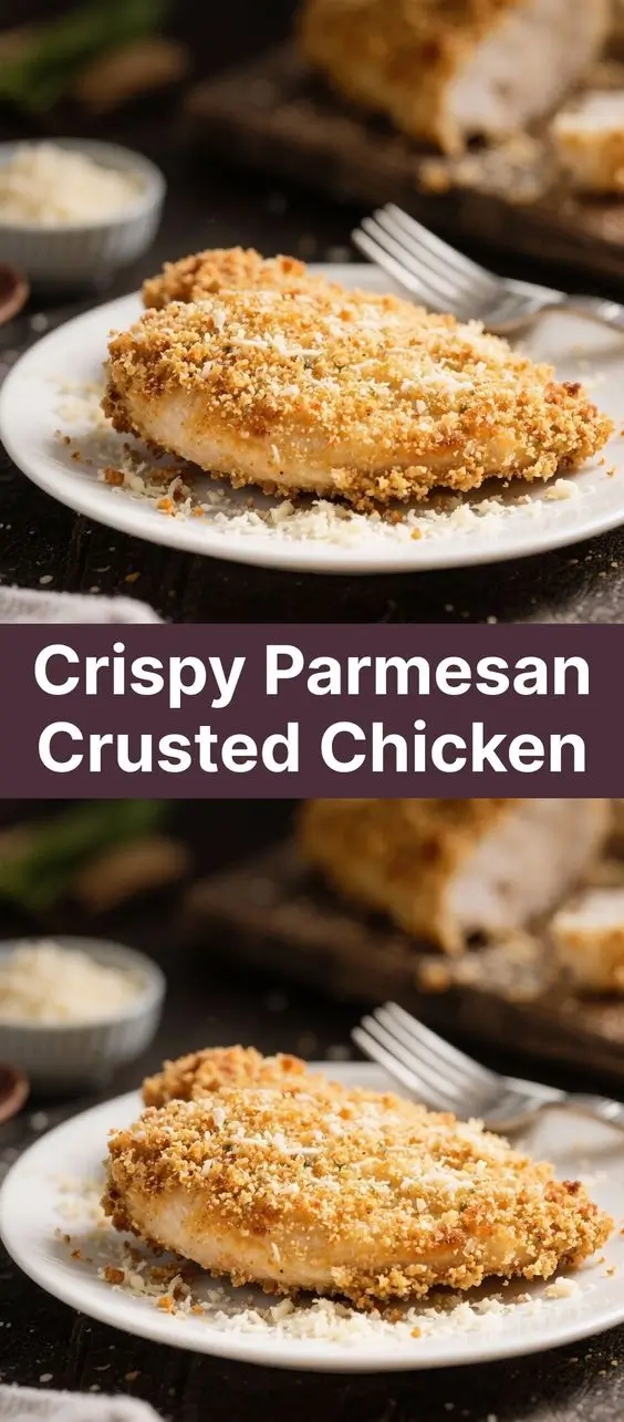 Crispy Parmesan Crusted Chicken