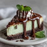 Dark Chocolate Mint Cheesecake
