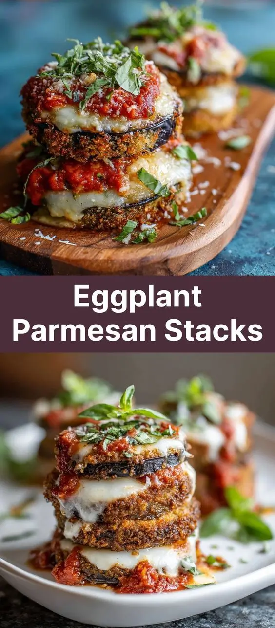 Eggplant Parmesan Stacks