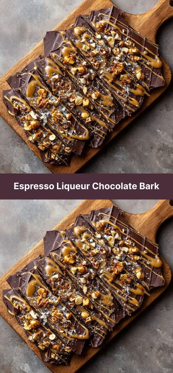 Espresso Liqueur Chocolate Bark