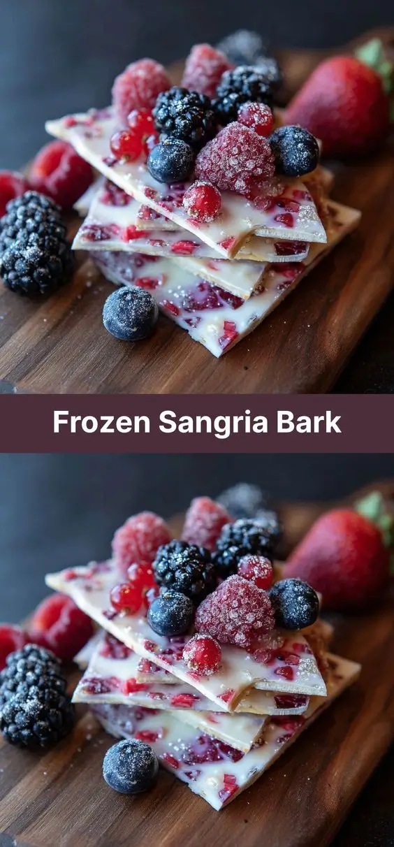 Frozen Sangria Bark