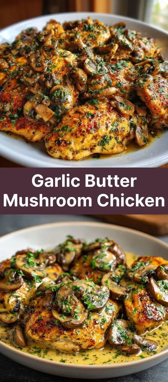 Garlic Butter Mushroom Chicken