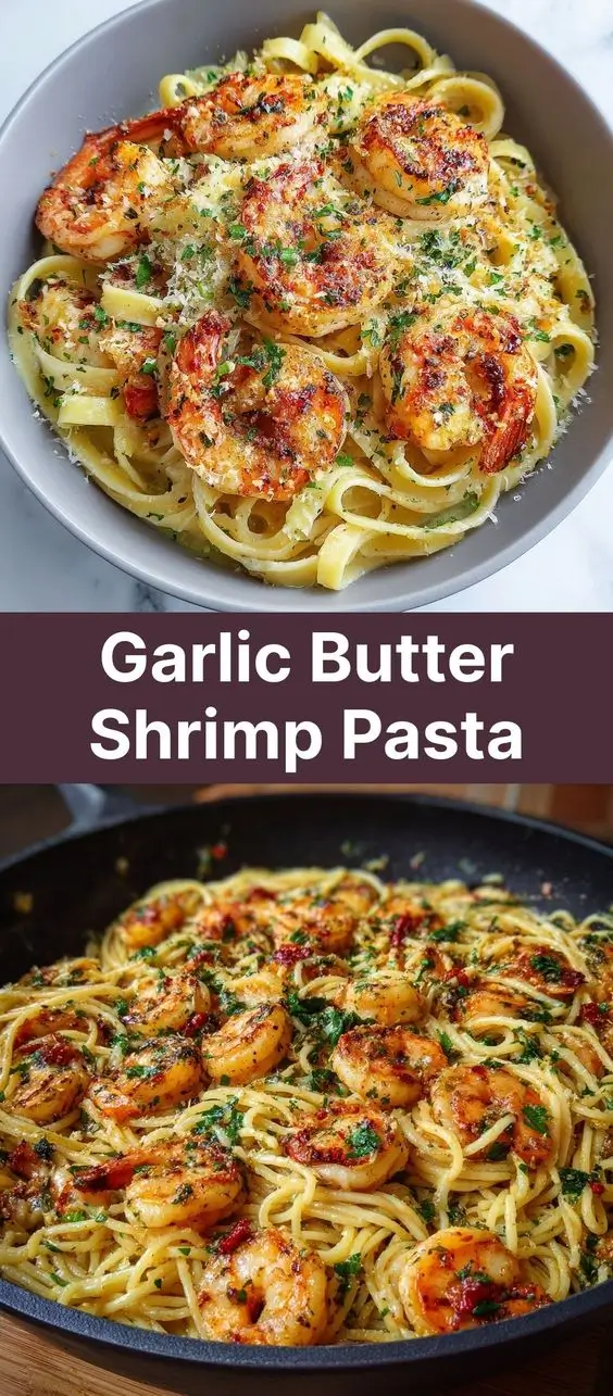 Garlic Butter Shrimp Pasta