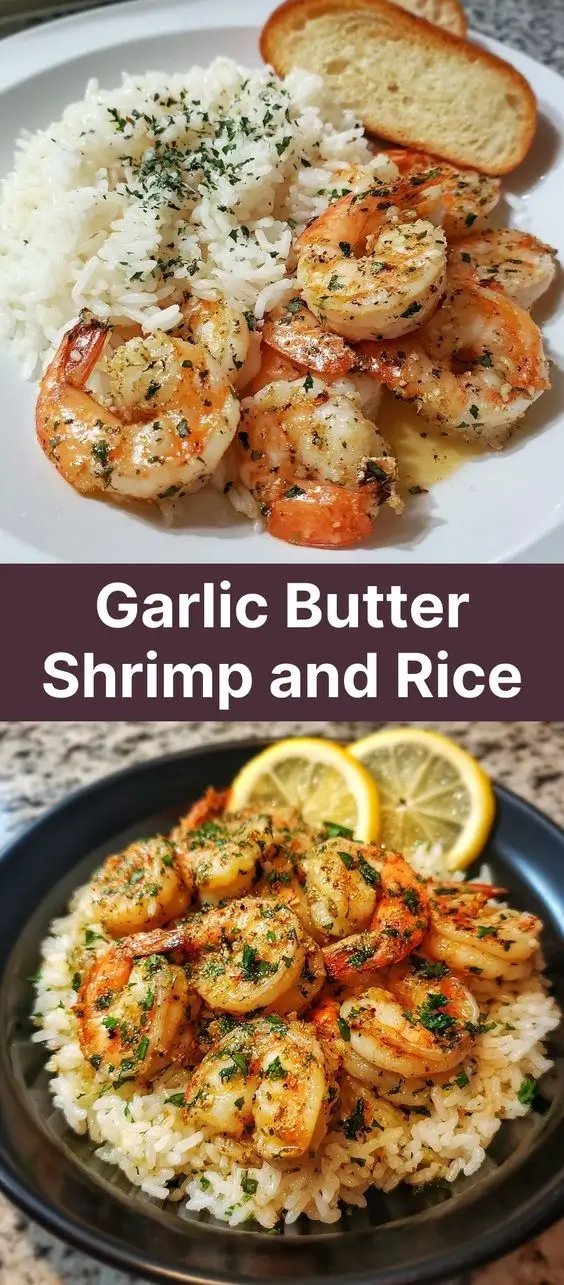 Garlic Butter Shrimp and Rice