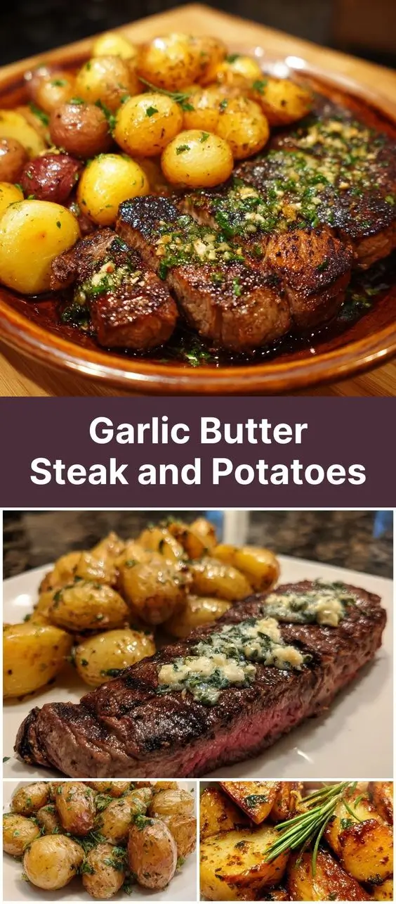 Garlic Butter Steak and Potatoes