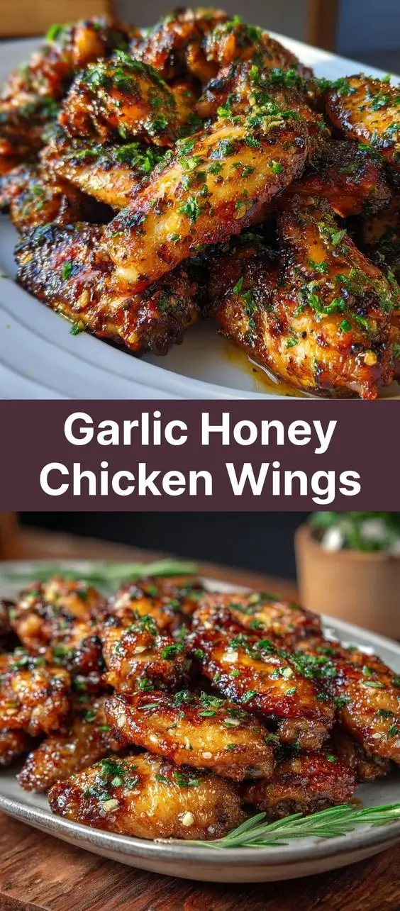 Garlic Honey Chicken Wings