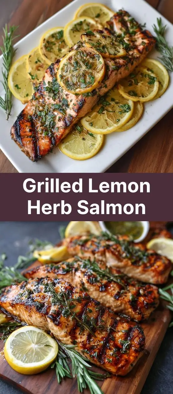 Grilled Lemon Herb Salmon