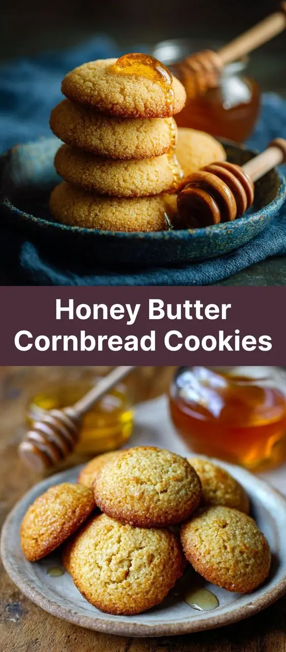 Honey Butter Cornbread Cookies