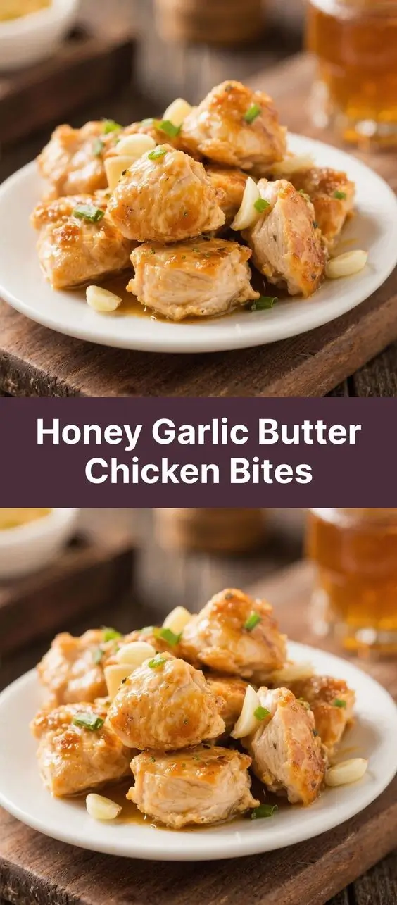 Honey Garlic Butter Chicken Bites