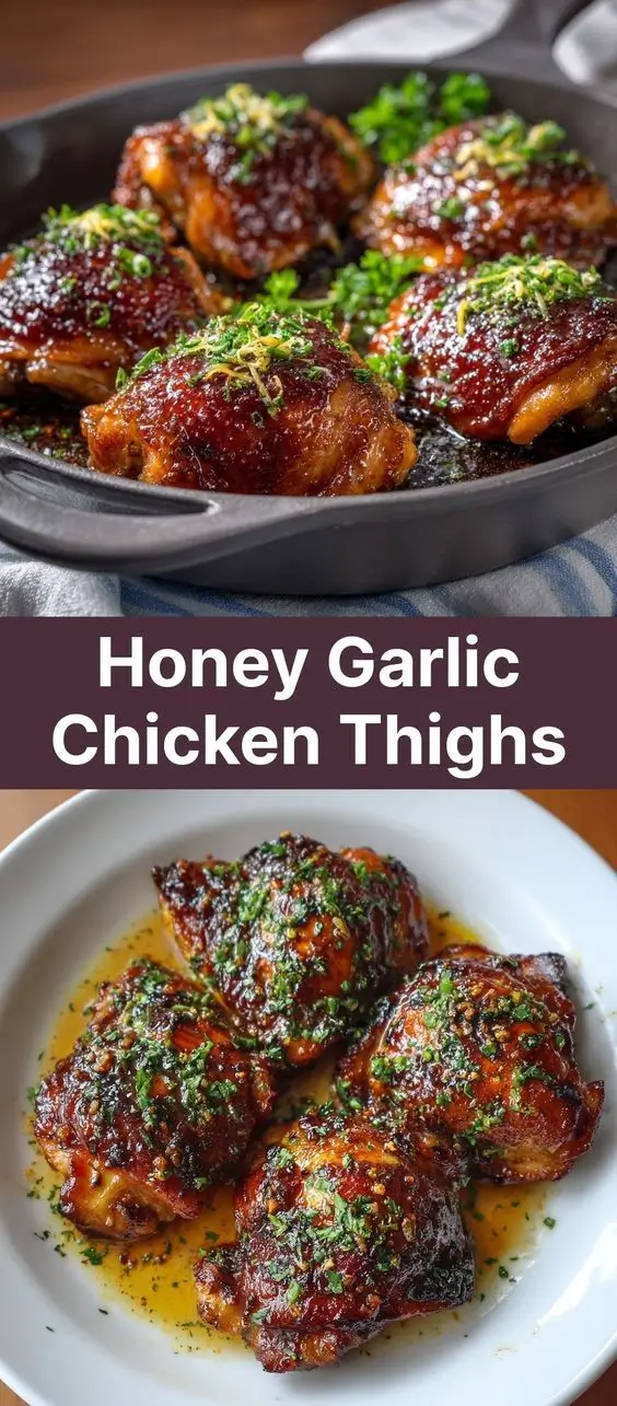 Honey Garlic Chicken Thighs
