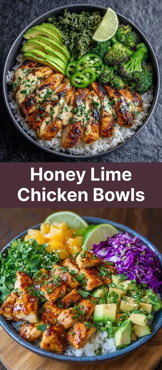 Honey Lime Chicken Bowls