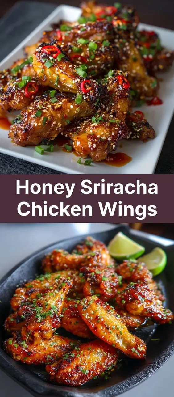Honey Sriracha Chicken Wings