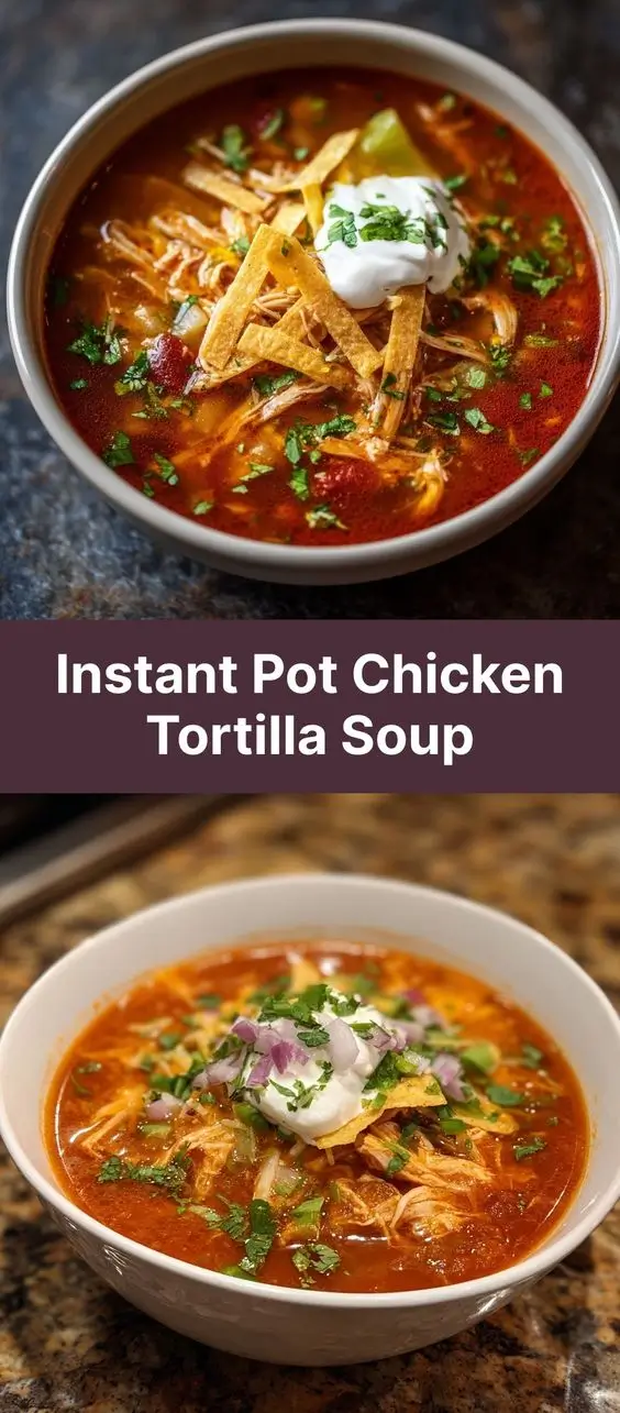 Instant Pot Chicken Tortilla Soup