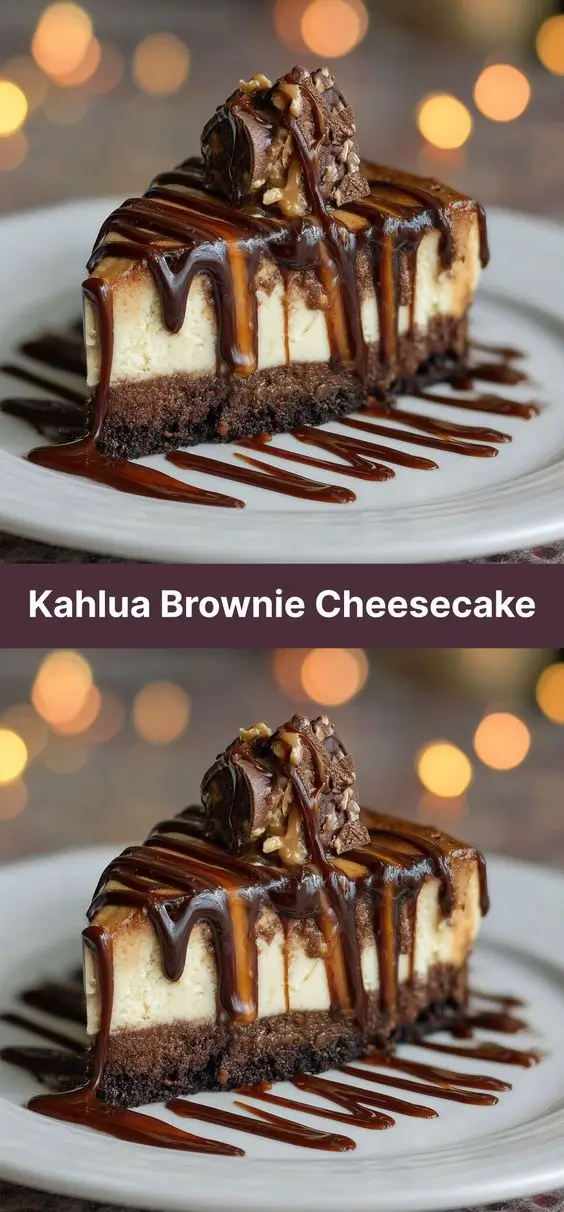 Kahlua Brownie Cheesecake
