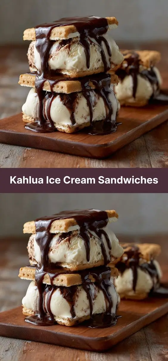Kahlua Ice Cream Sandwiches