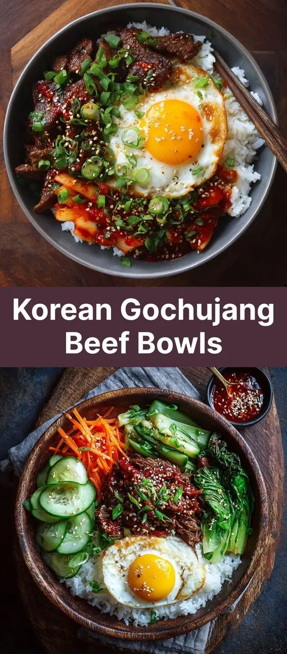 Korean Gochujang Beef Bowls