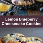 Lemon Blueberry Cheesecake Cookies