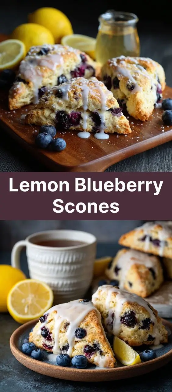 Lemon Blueberry Scones