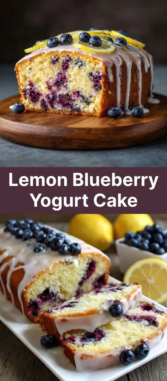 Lemon Blueberry Yogurt Cake