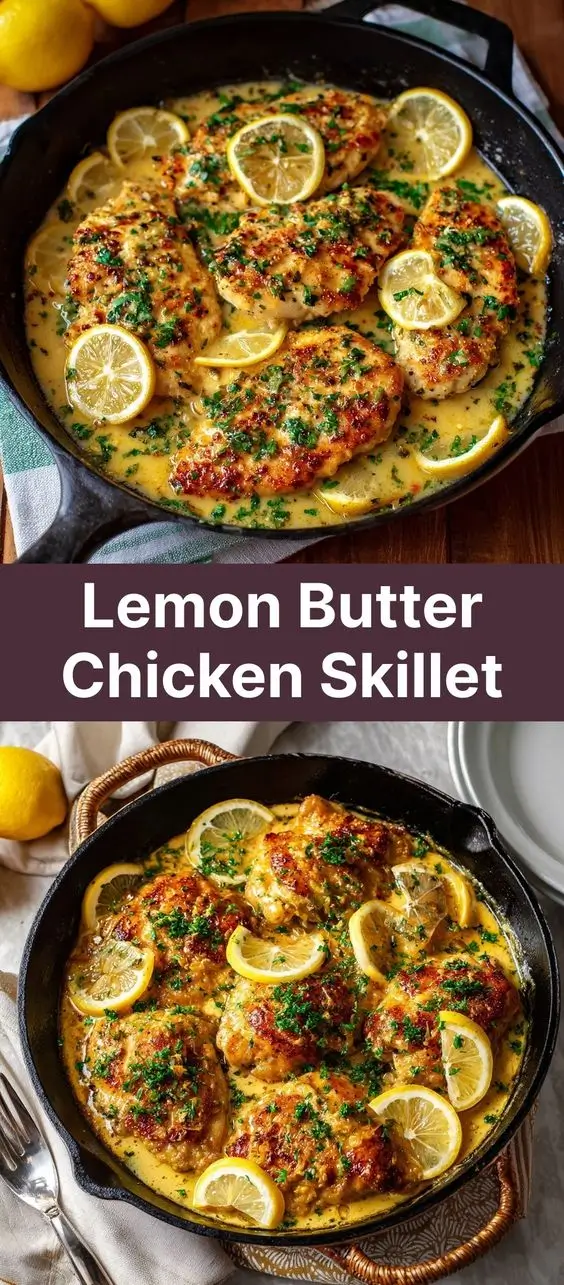 Lemon Butter Chicken Skillet