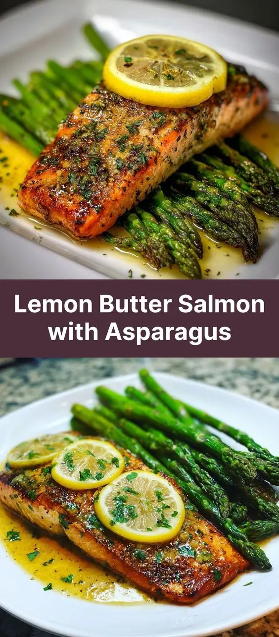 Lemon Butter Salmon with Asparagus