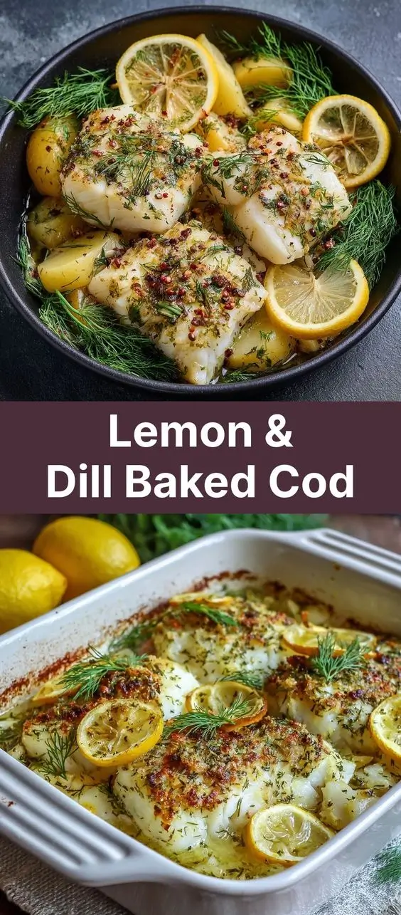 Lemon & Dill Baked Cod