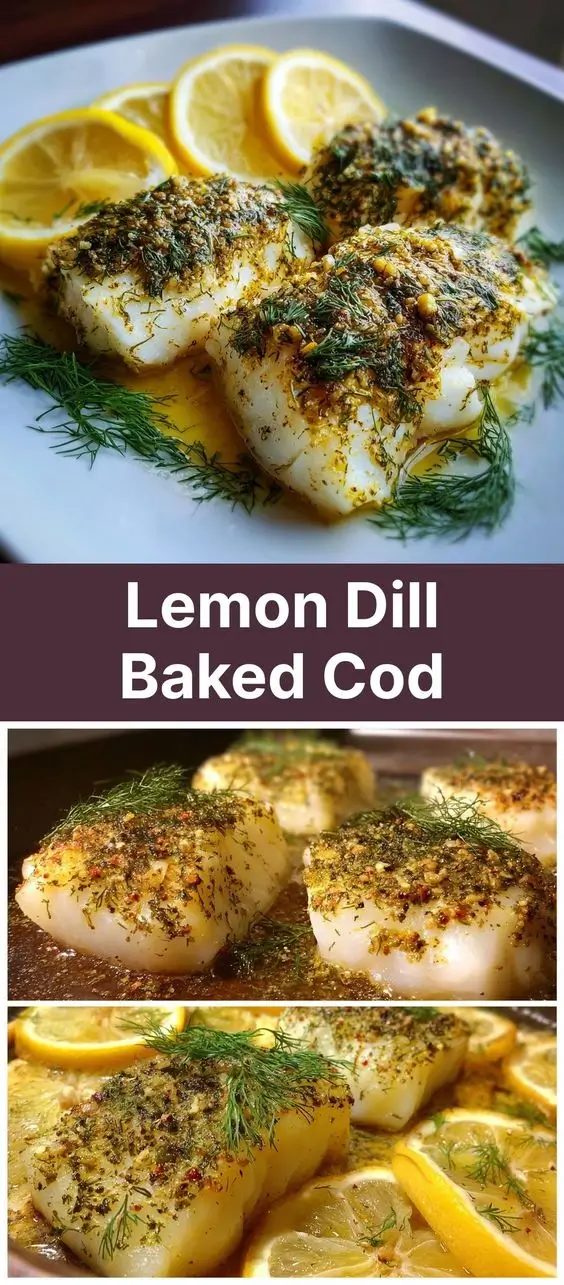 Lemon Dill Baked Cod