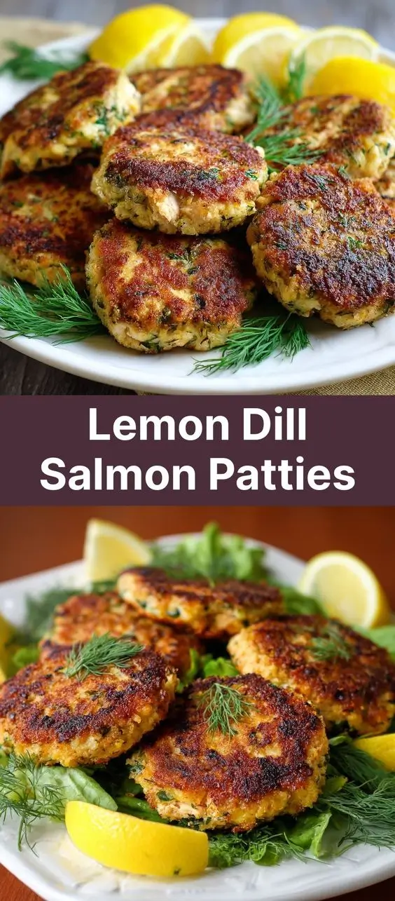 Lemon Dill Salmon Patties
