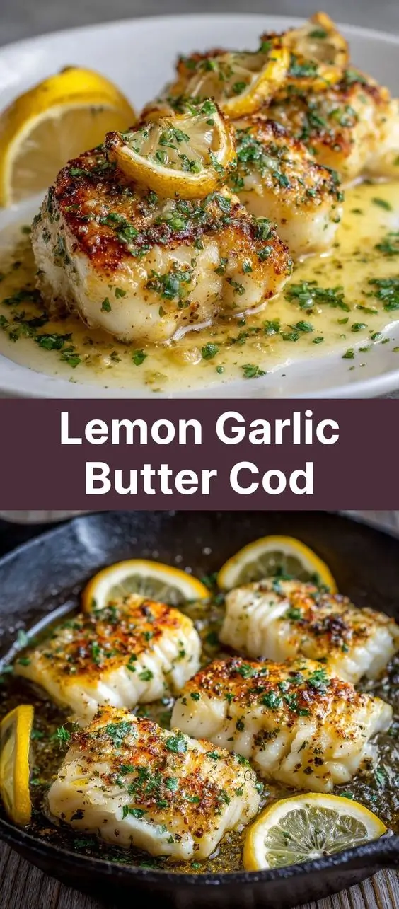 Lemon Garlic Butter Cod