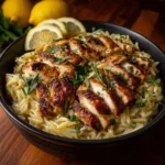 Lemon Garlic Chicken Orzo