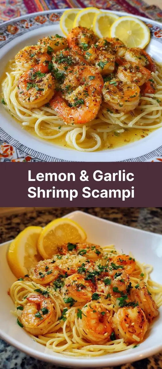 Lemon & Garlic Shrimp Scampi