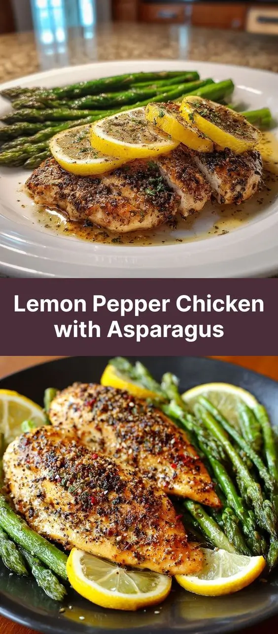 Lemon Pepper Chicken with Asparagus