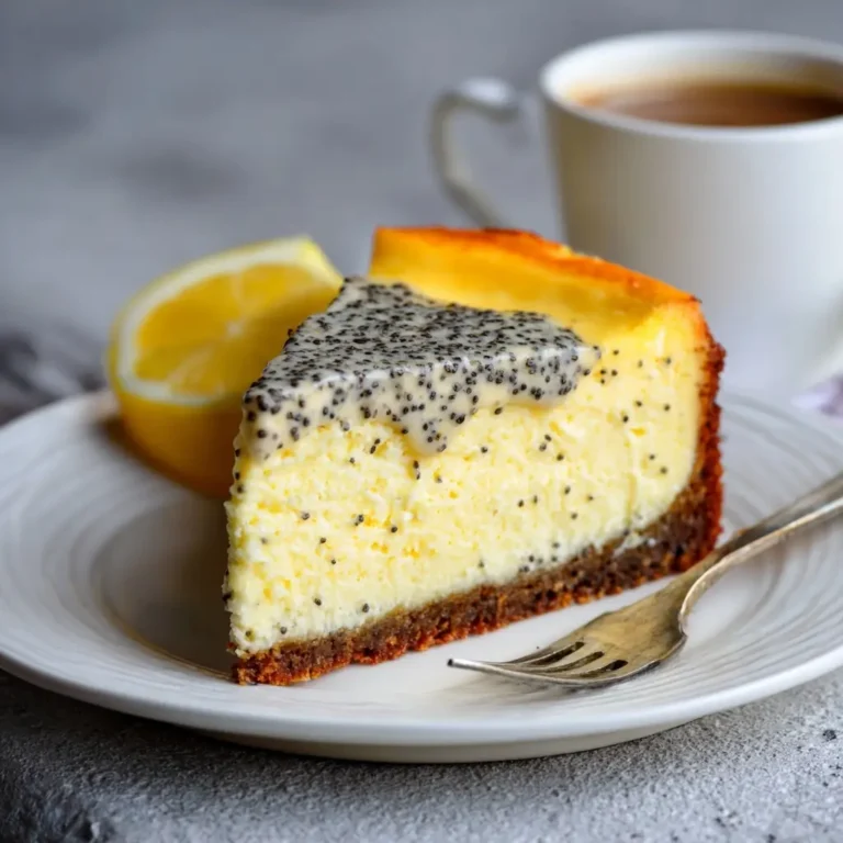 Lemon Poppy Seed Cheesecake