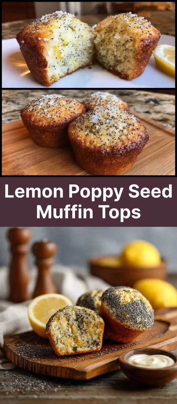 Lemon Poppy Seed Muffin Tops
