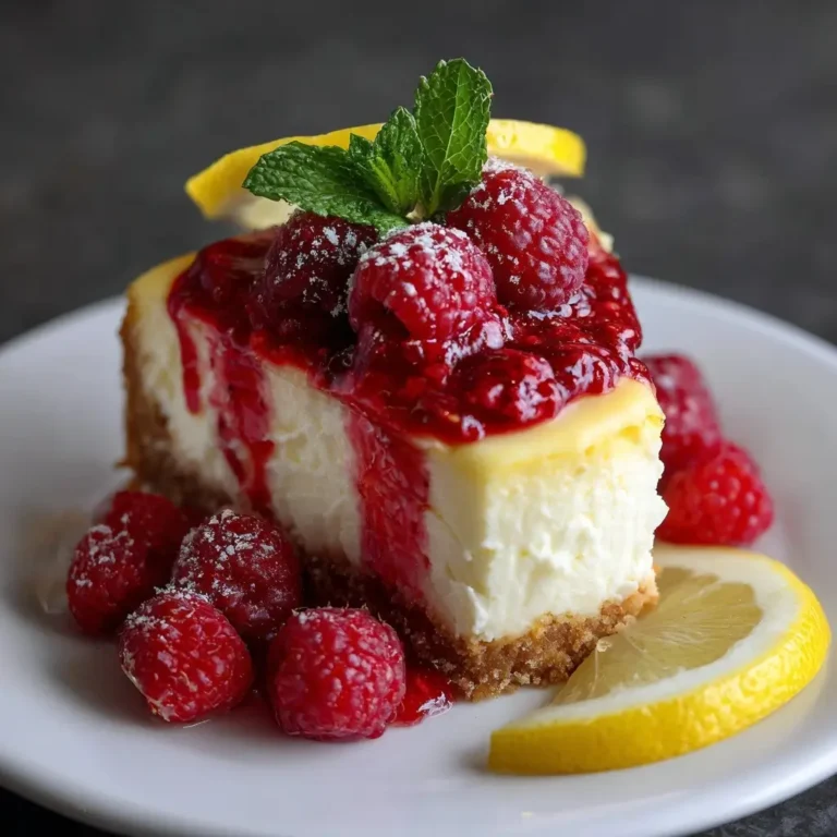 Lemon Raspberry Cheesecake