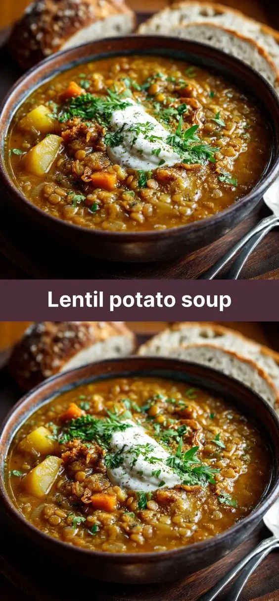 Lentil potato soup