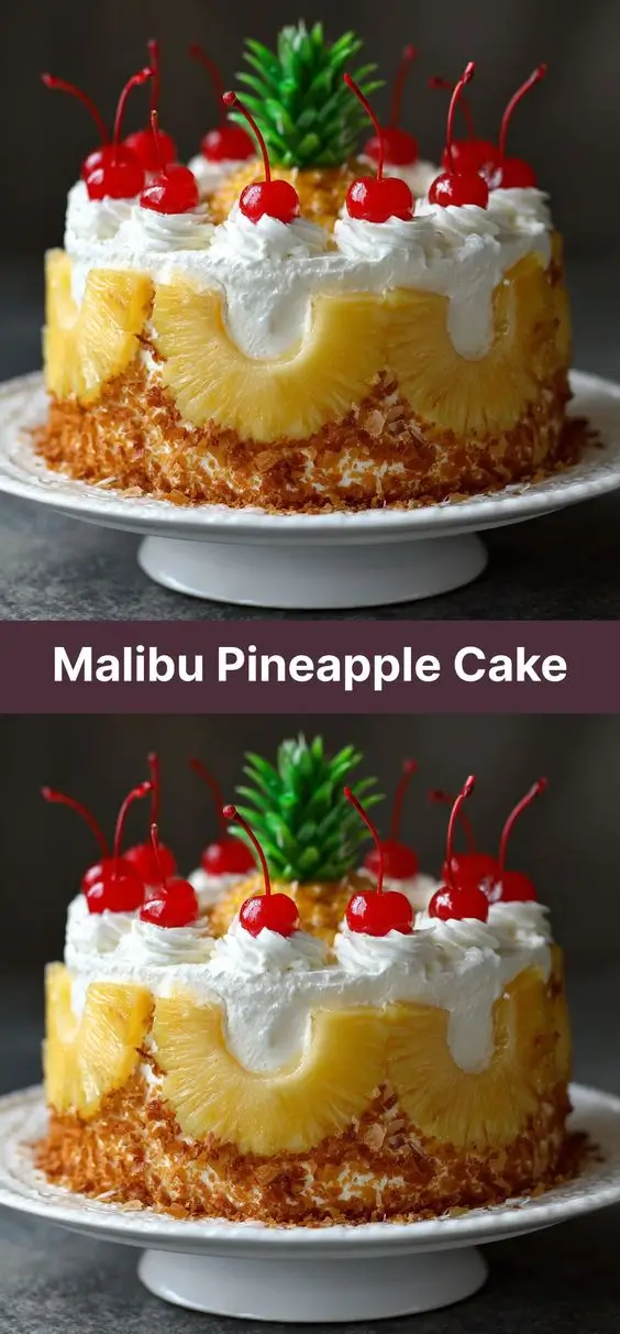 Malibu Pineapple Cake