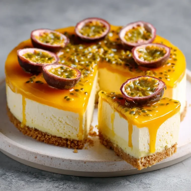Mango Passionfruit Cheesecake