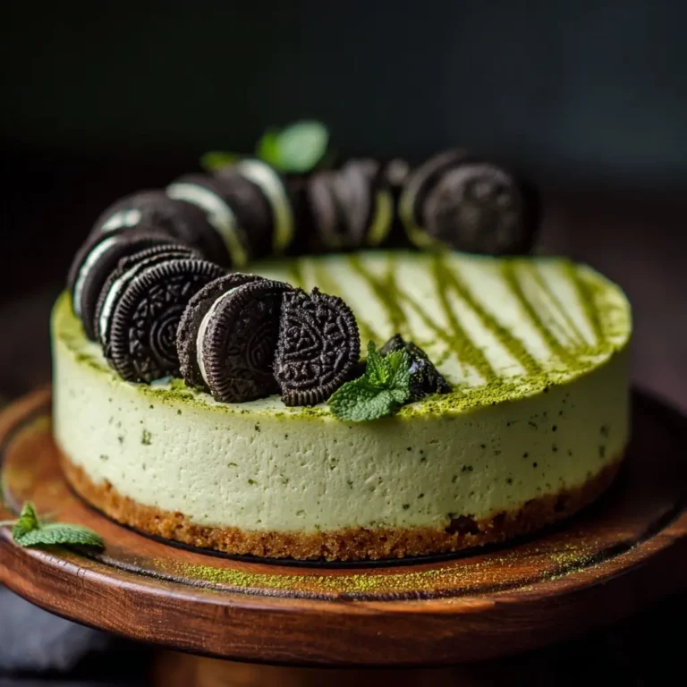 Matcha Oreo Cheesecake