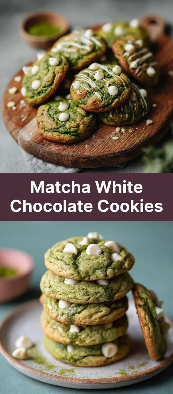 Matcha White Chocolate Cookies