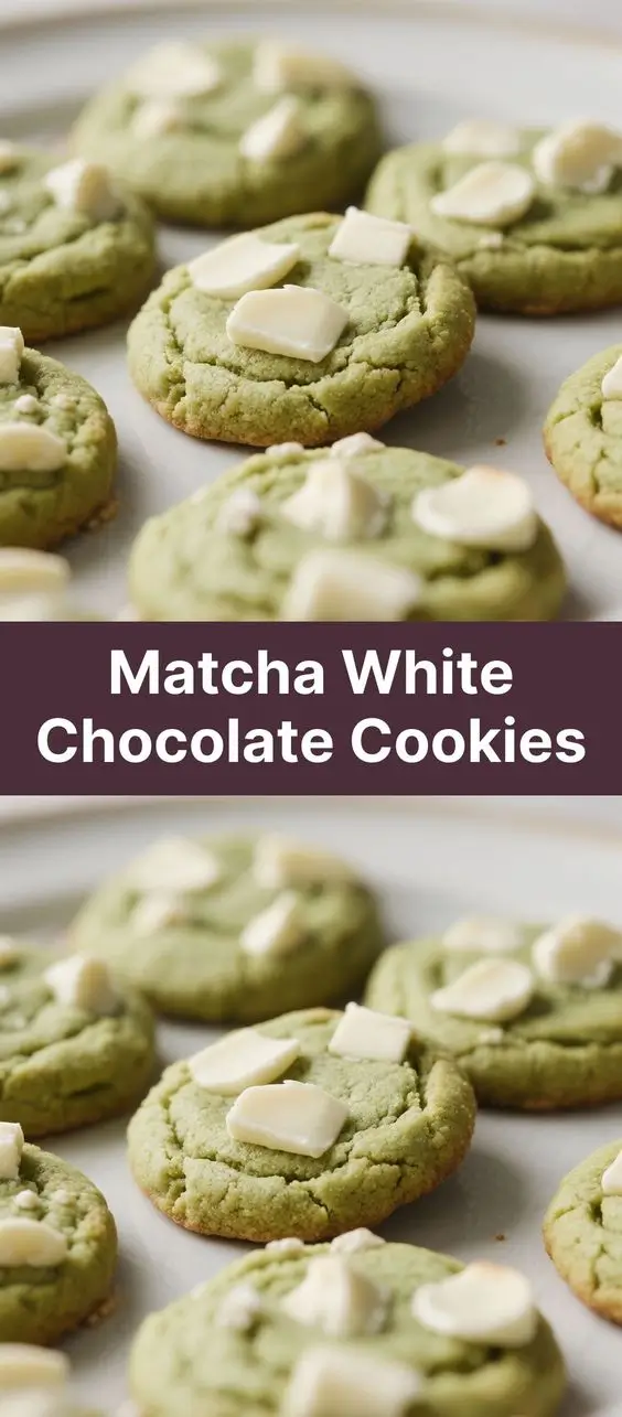 Matcha White Chocolate Cookies