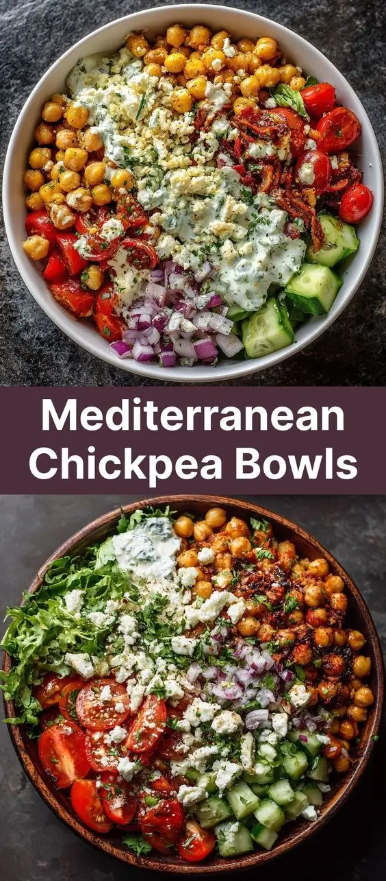 Mediterranean Chickpea Bowls