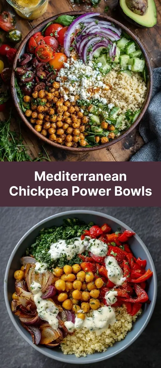Mediterranean Chickpea Power Bowls