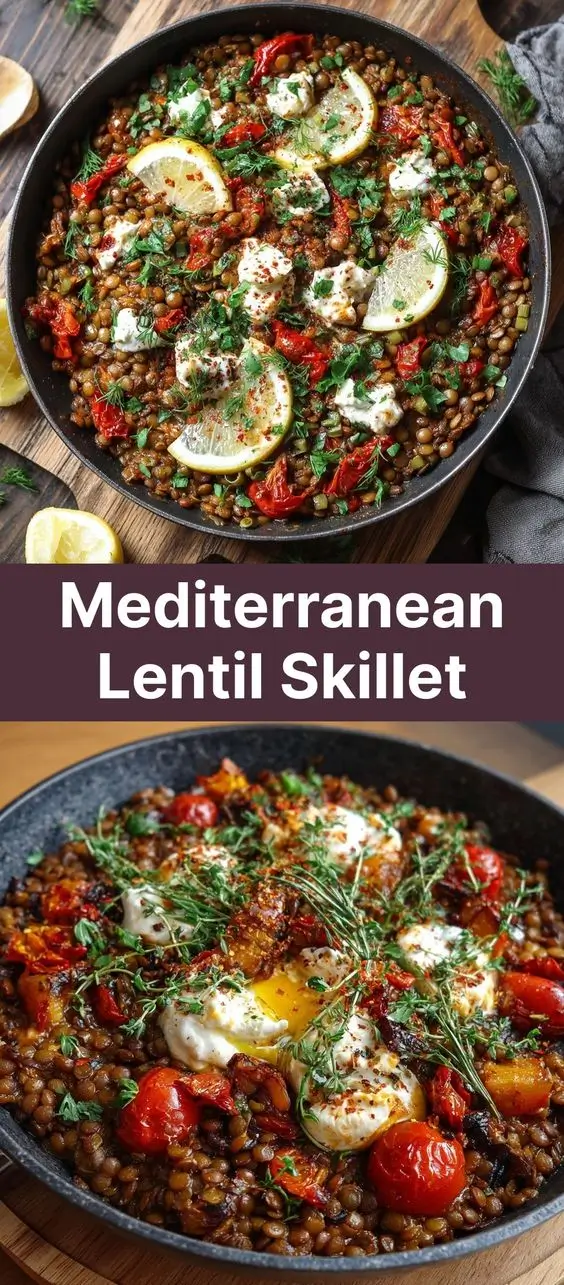 Mediterranean Lentil Skillet
