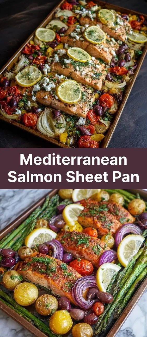 Mediterranean Salmon Sheet Pan