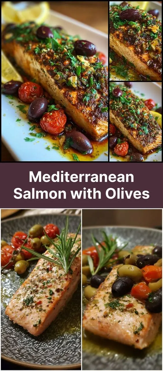 Mediterranean Salmon with Olives