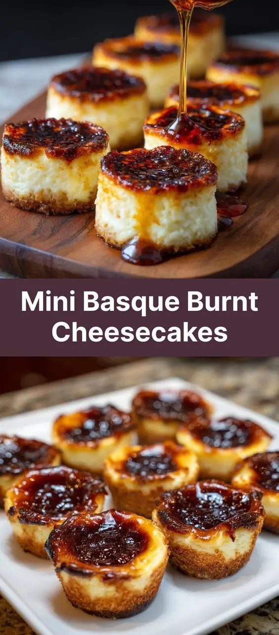 Mini Basque Burnt Cheesecakes