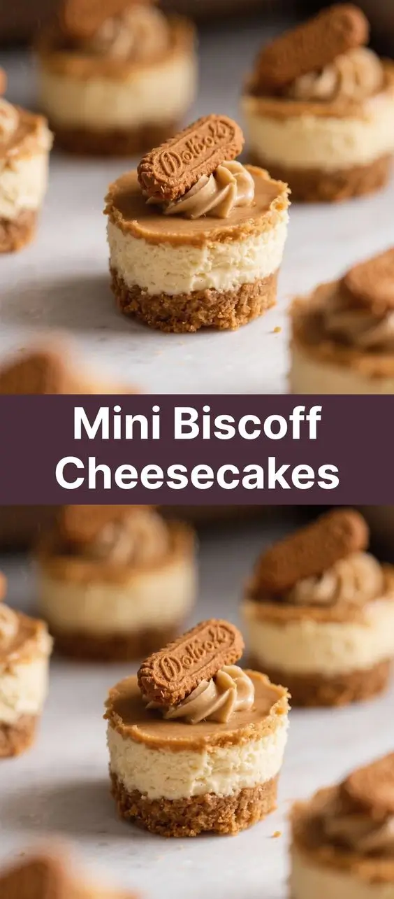 Mini Biscoff Cheesecakes