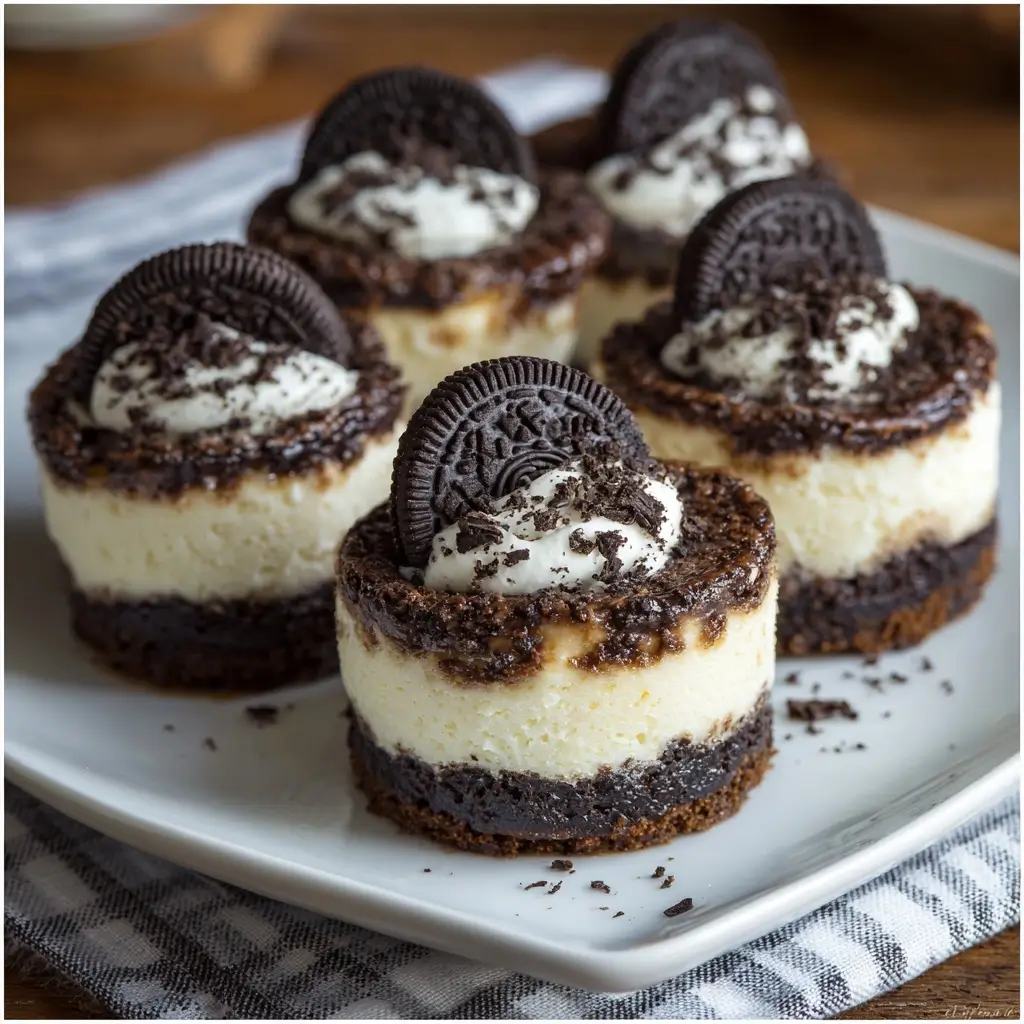 Mini Oreo Cheesecakes