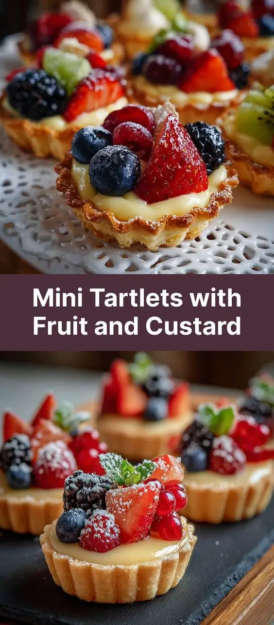 Mini Tartlets with Fruit and Custard